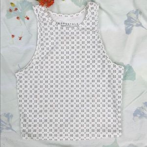 Aeropostale Tops - Aeropostale White Crop Top Patterned Aeropostale Tops - Aeropostale White Crop Top Patterned